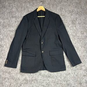 Abercrombie & Fitch Dark Navy Textured Sport Coat Blazer Size 42